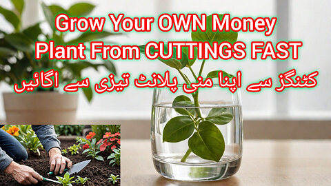 Grow Your OWN Money Plant From CUTTINGS FASTکٹنگز سے اپنا منی پلانٹ تیزی سے اگائیں