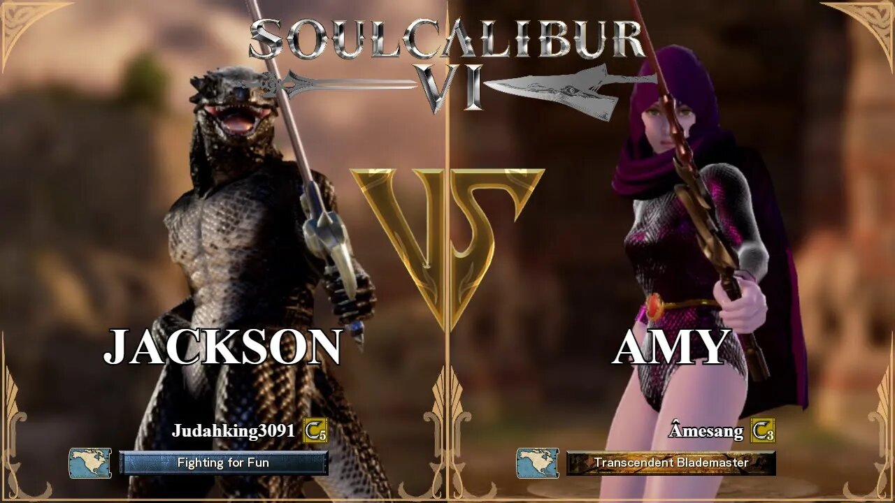 Jackson (Judahking3091) VS Amy (Âmesang) (SoulCalibur™ VI: Online)