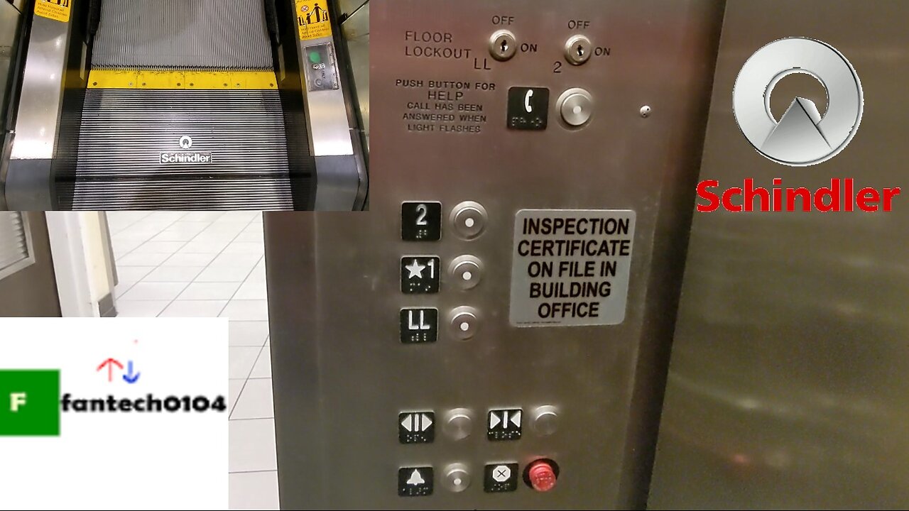 Schindler Hydraulic Elevator + Escalators @ Barnes & Noble - 5th Avenue - New York City