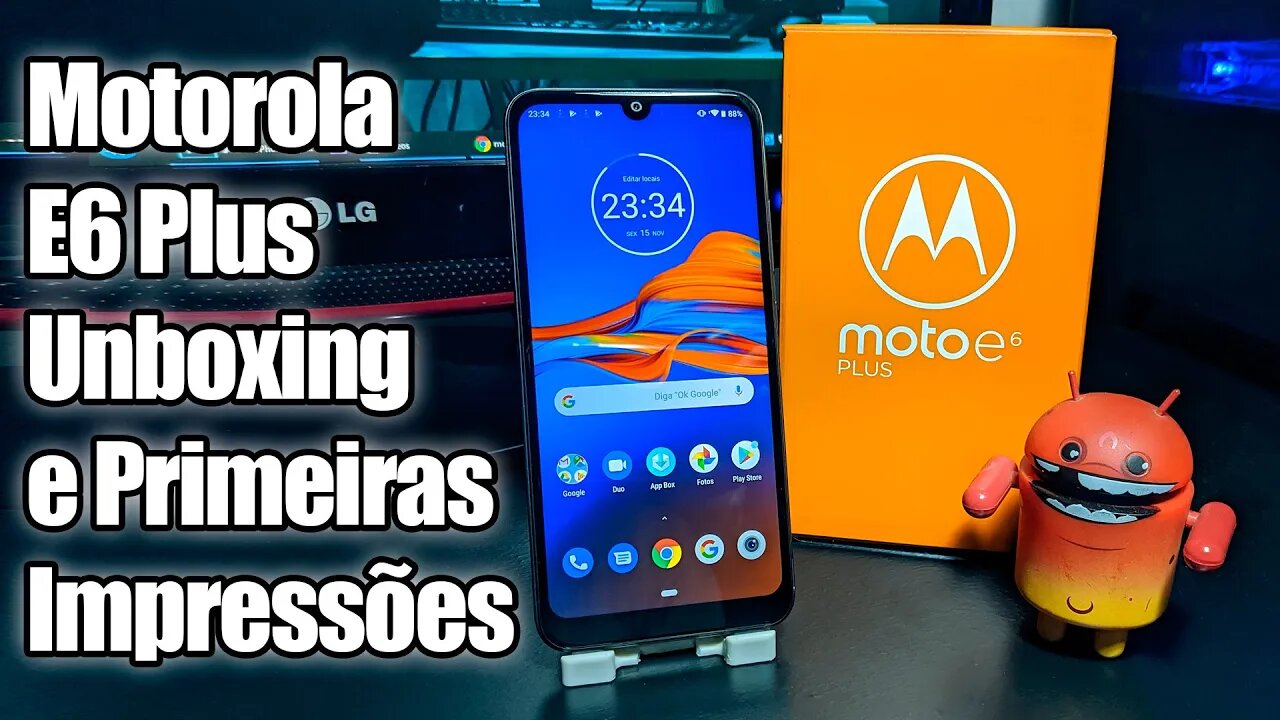 Motorola Moto E6 Plus - Unboxing e primeiras impressões.