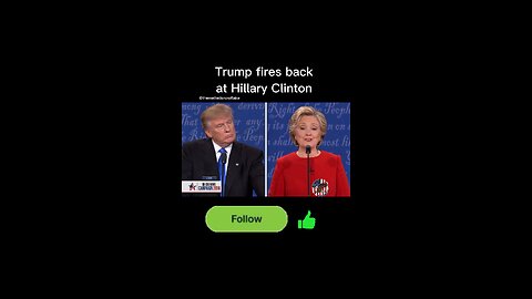 Trump fires back at Hillary Clinton