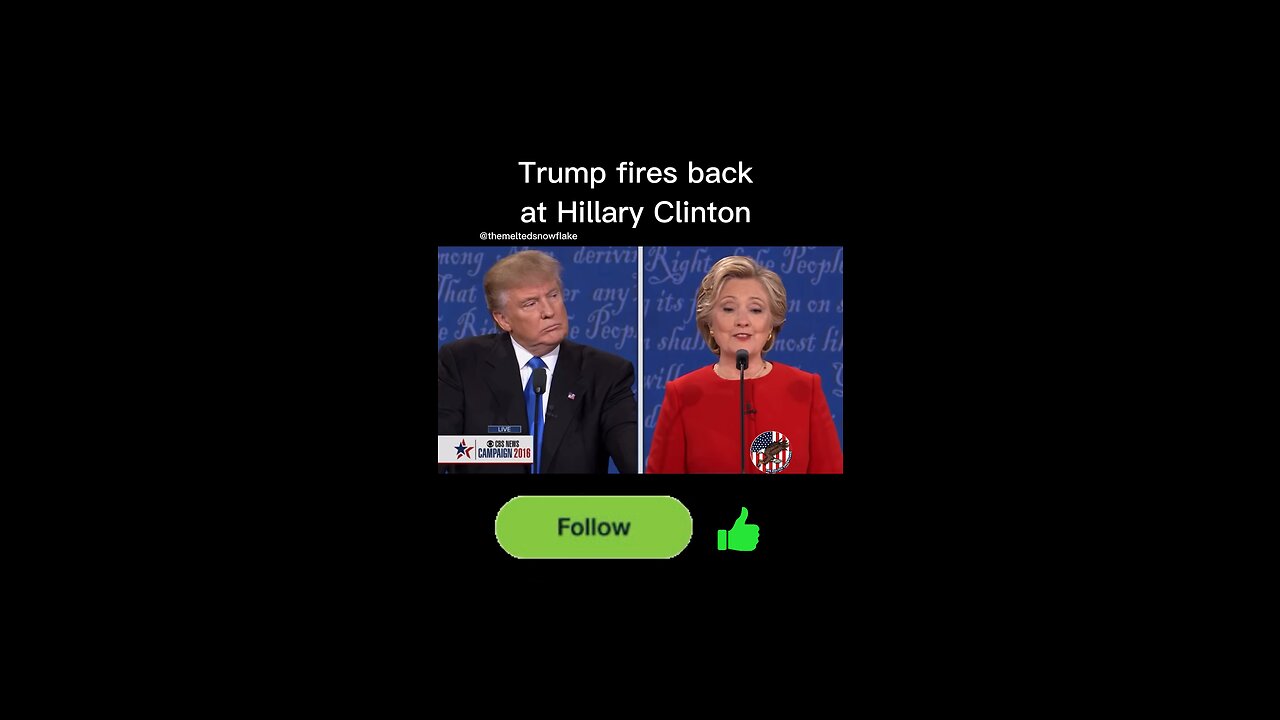 Trump fires back at Hillary Clinton