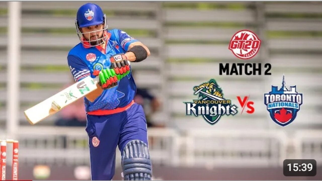 GT20 Canada Season 3 | Match - 2 Highlights | Vancouver Knights Vs Toronto Nationals