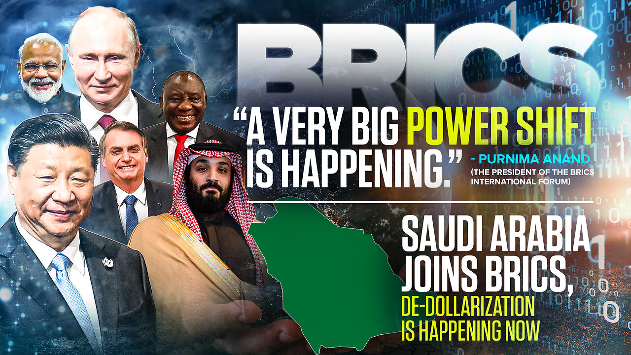 BRICS | "A VERY BIG POWER SHIFT Is Happening." - Purnima Anand (The President of the BRICS International Forum) | Saudi Arabia Joins BRICS, De-Dollarization Is Happening Now