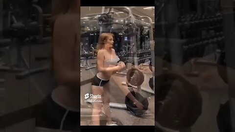 hot Asian girl workout gym #girl #viral #gymworkout