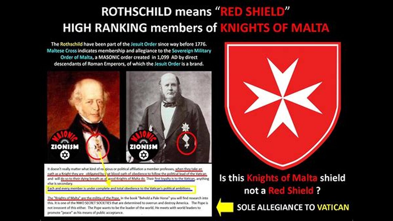 The Rothschild's, The Knights of Malta and the Jesuit Vatican Assassin's