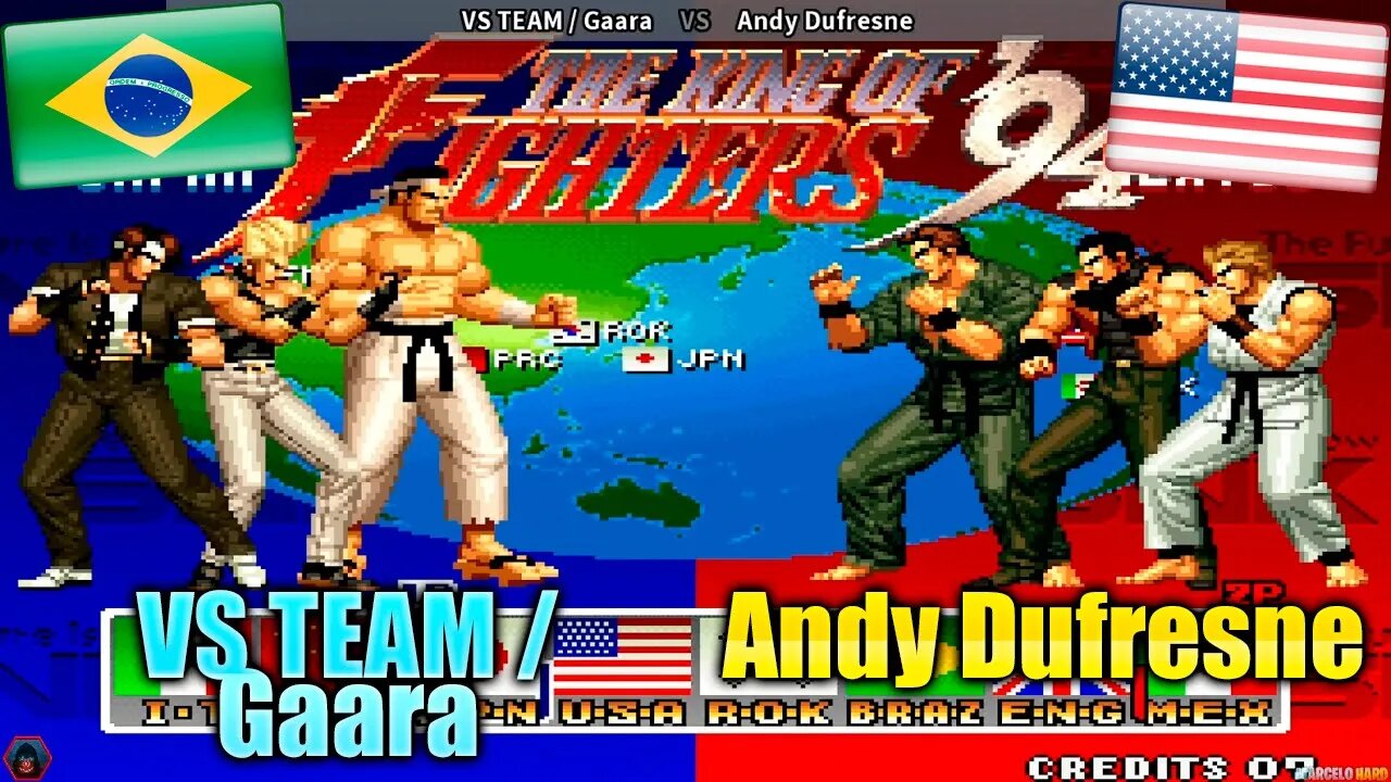 The King of Fighters '94 (VS TEAM / Gaara Vs. Andy Dufresne) [Brazil Vs. U.S.A.]