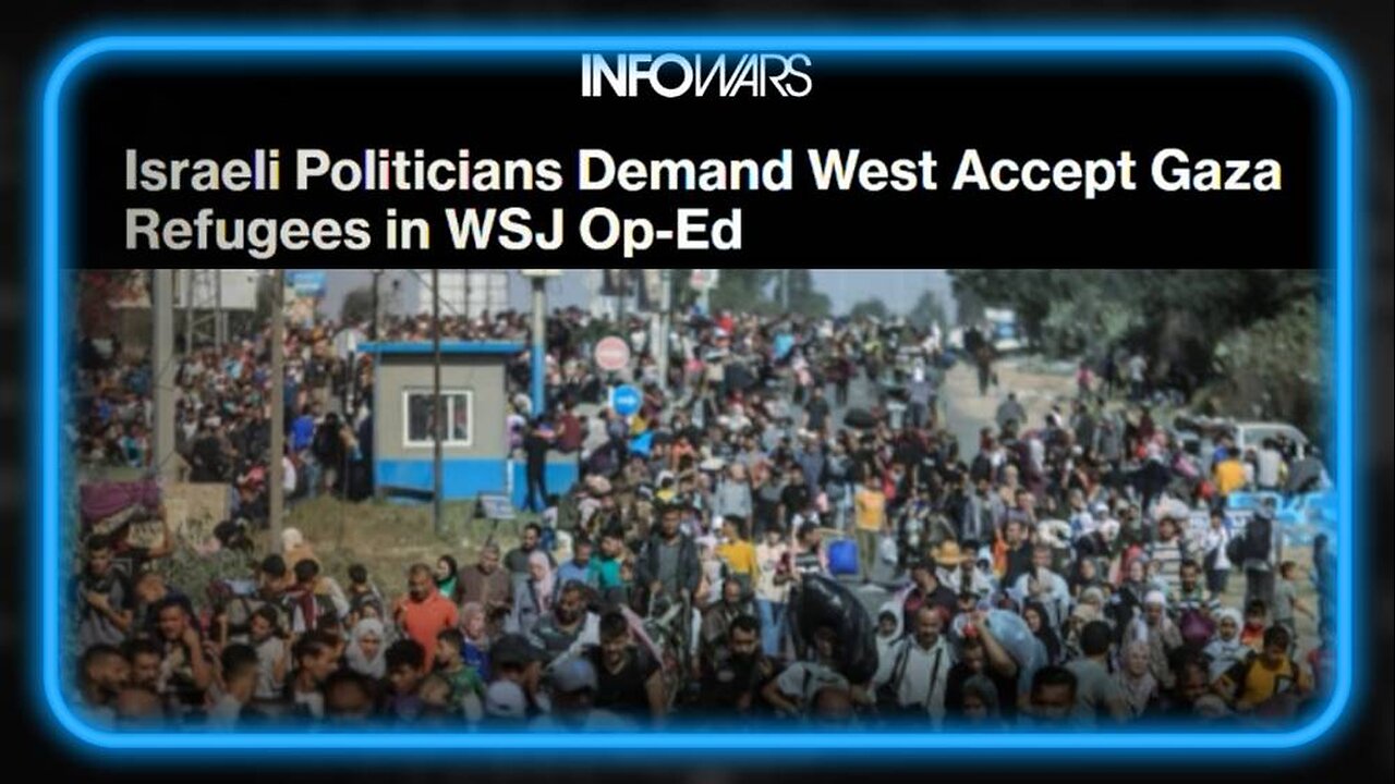 Israeli Govt Calls for US to Take Hamas Refugees, Alex Jones Melts Down