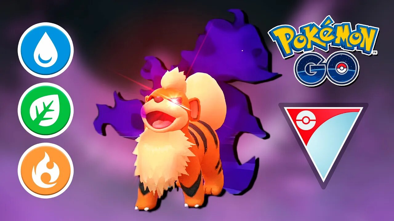 GROWLITHE SOMBROSO DERRETENDO TODOS NA COPA ELEMENTAL! POKÉMON GO PVP