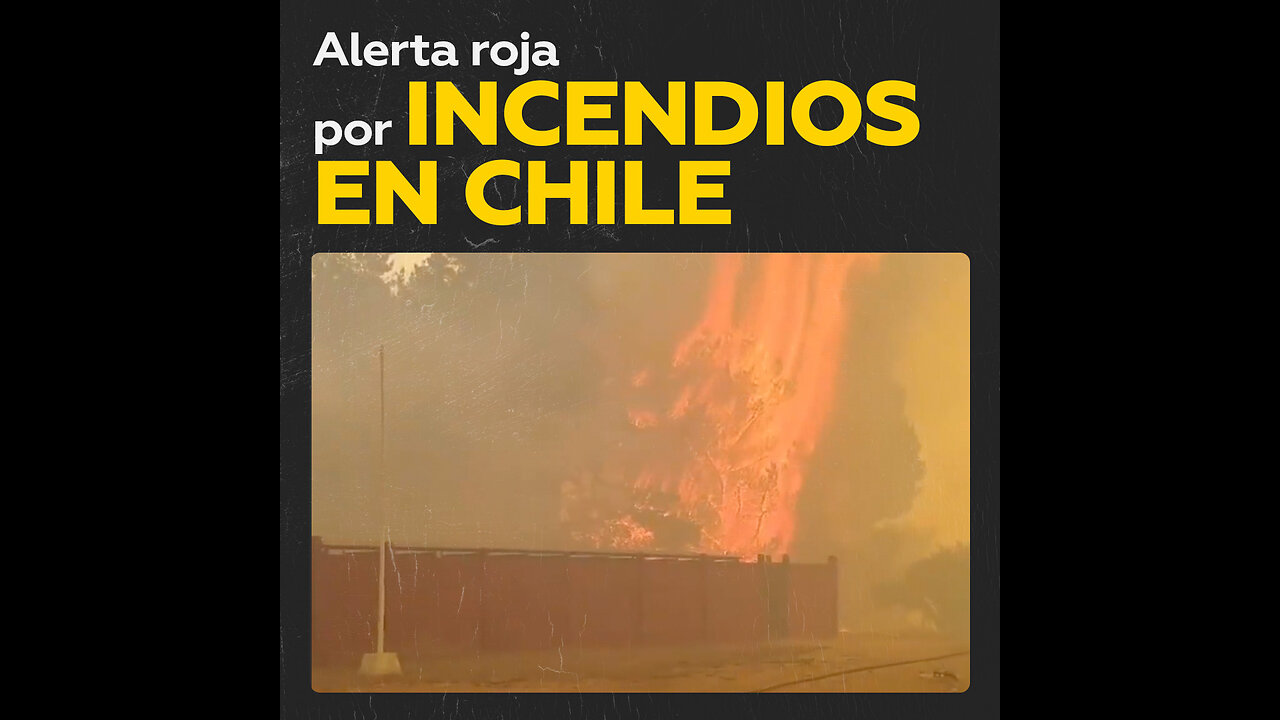 Ordenan evacuación de varias zonas del centro de Chile por fuerte incendio forestal