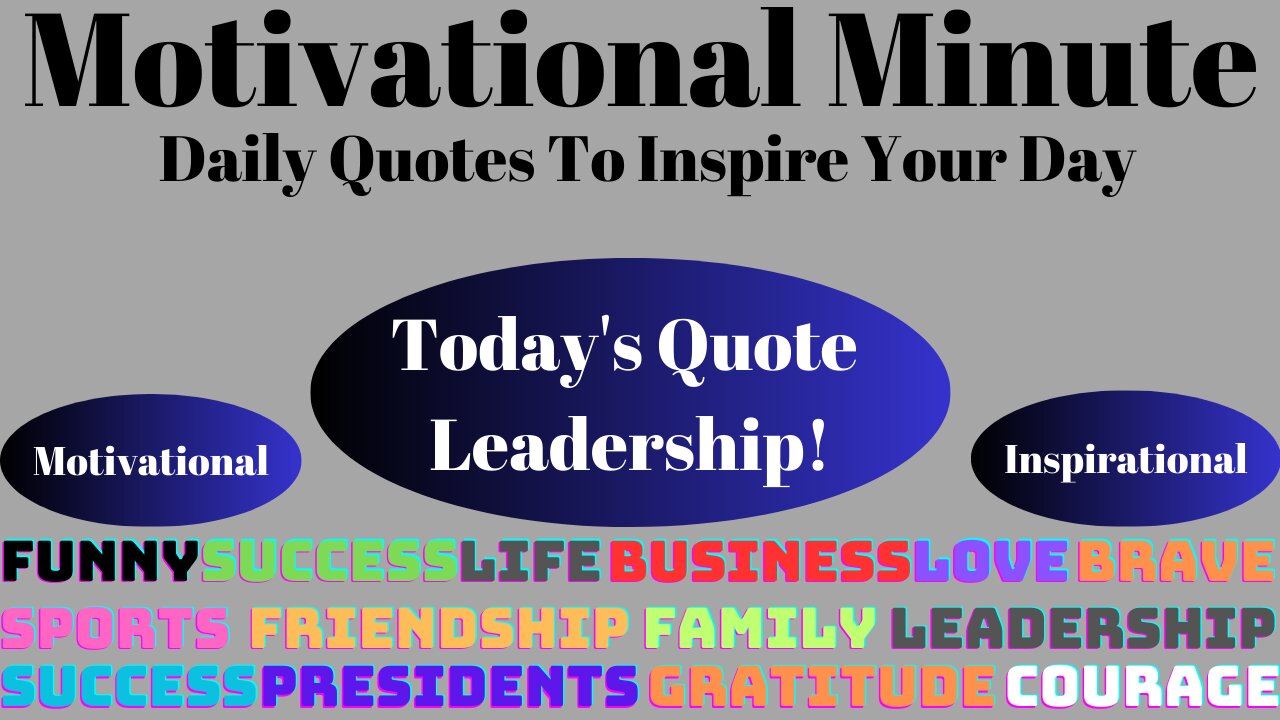 Motivational quote of the day about Leadership!