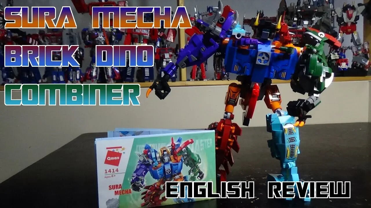 Video Review for the Sura Mech Brick Dino Combiner