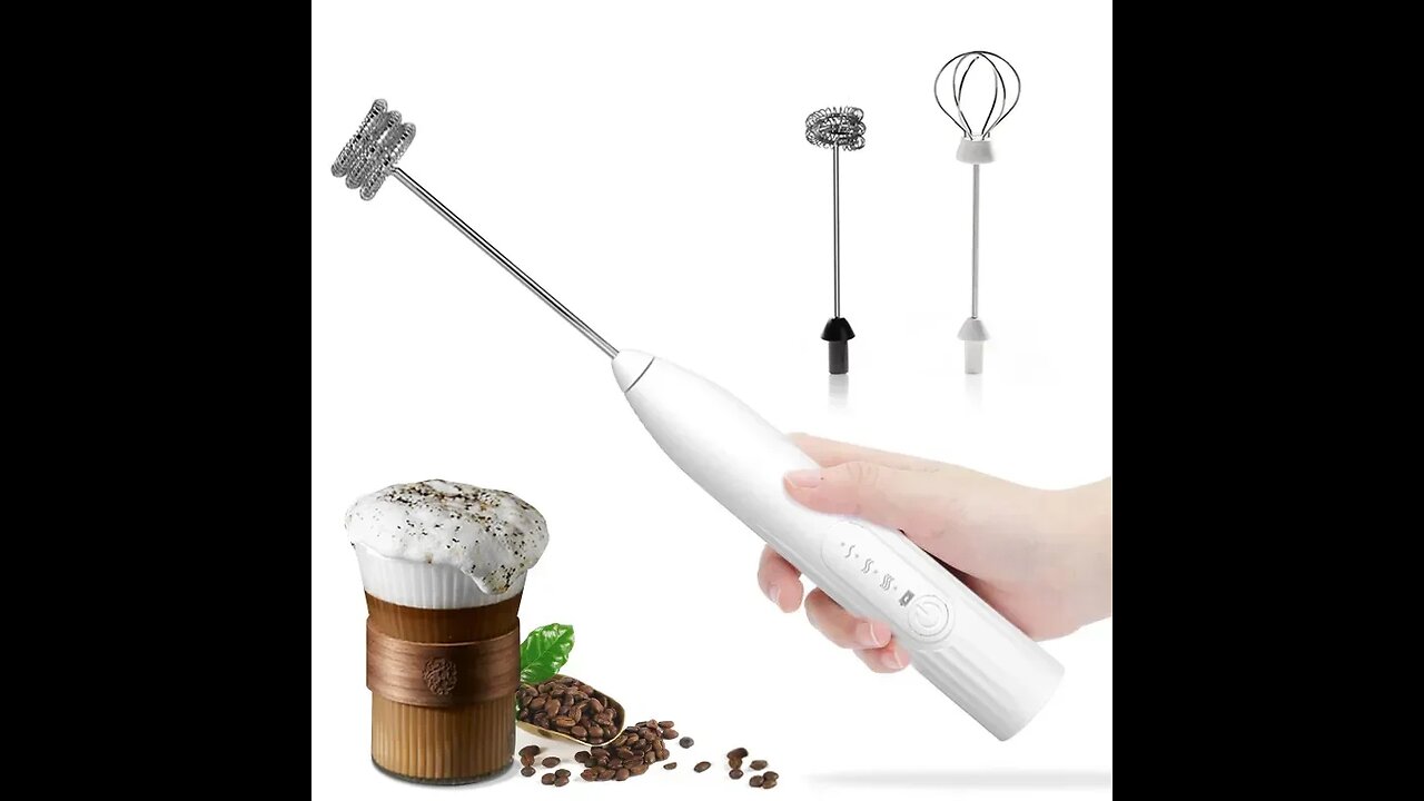 2 in 1 USB Rechargeable Electric Egg Beater Mini Blender