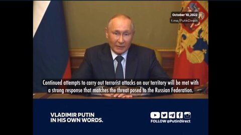 War Ratcheting Up | Putin Announces Barrage Missile Strikes on Ukrainian Mil / Comm Locations