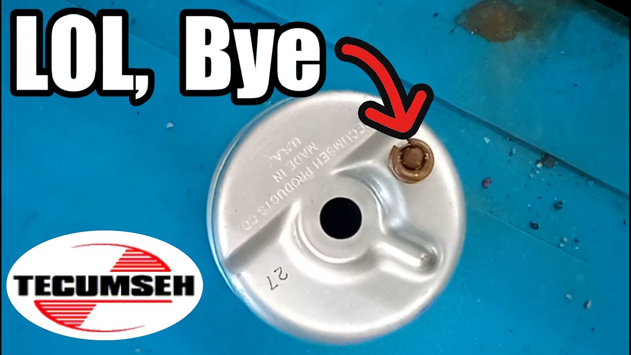 Tecumseh Carb Float Bowl Drain Valve Repair (or Delete) #diy