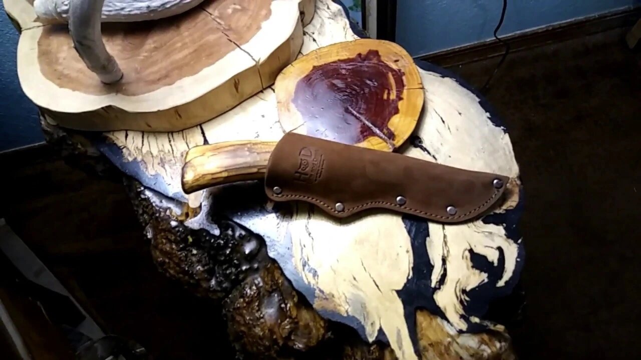 H and D Sheath for the antler knife