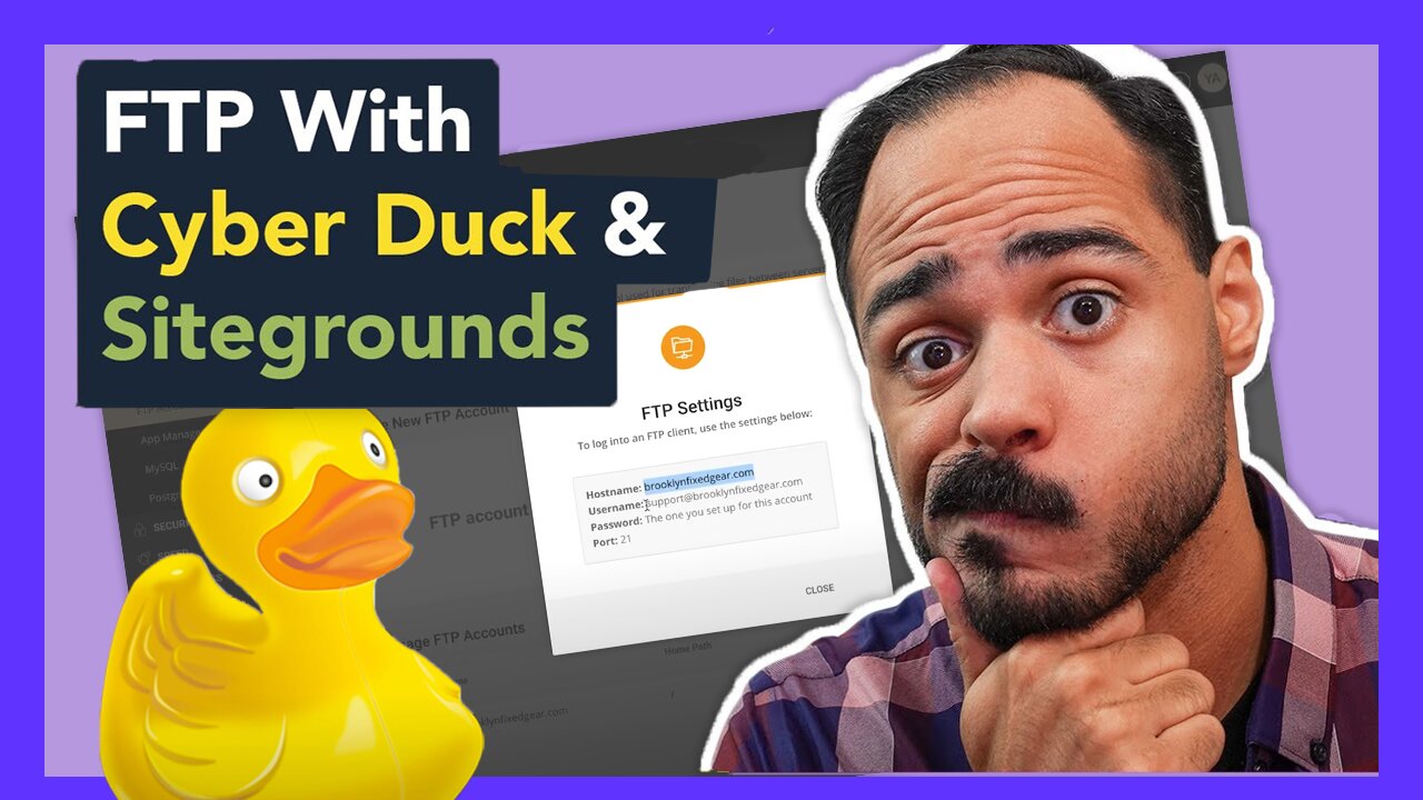 Access Your SiteGround Website with Cyberduck via FTP 🐥 #siteground #cyberduck