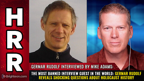 The most BANNED interview guest in the world: Germar Rudolf reveals shocking questions...