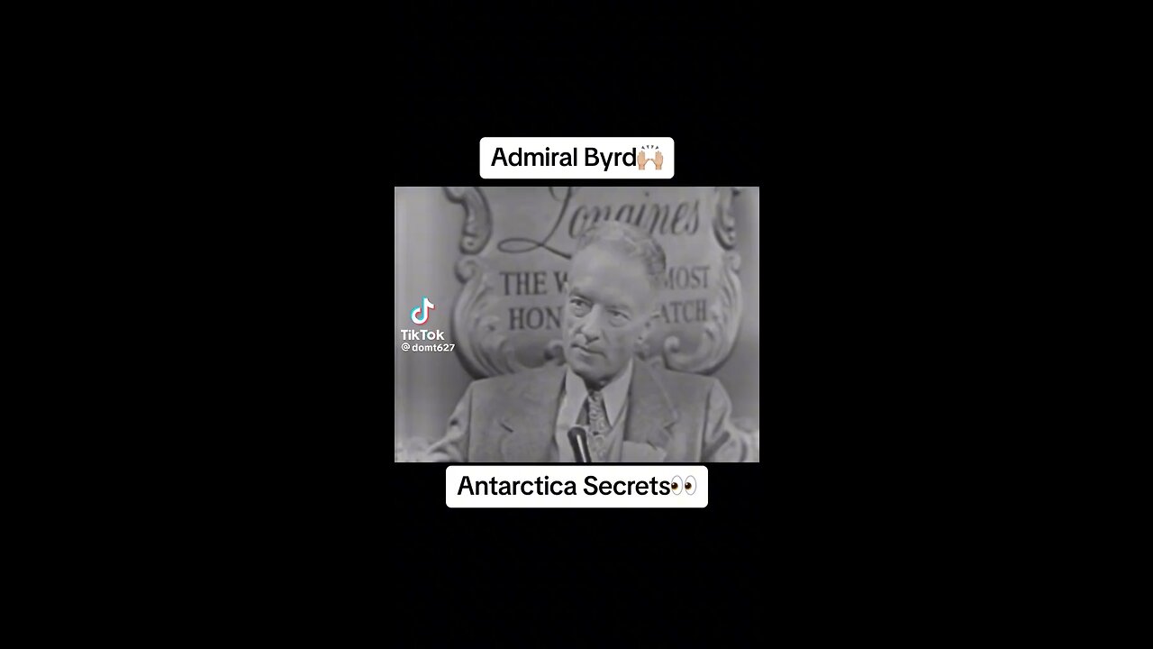 Admiral Byrd share about more lands beyond