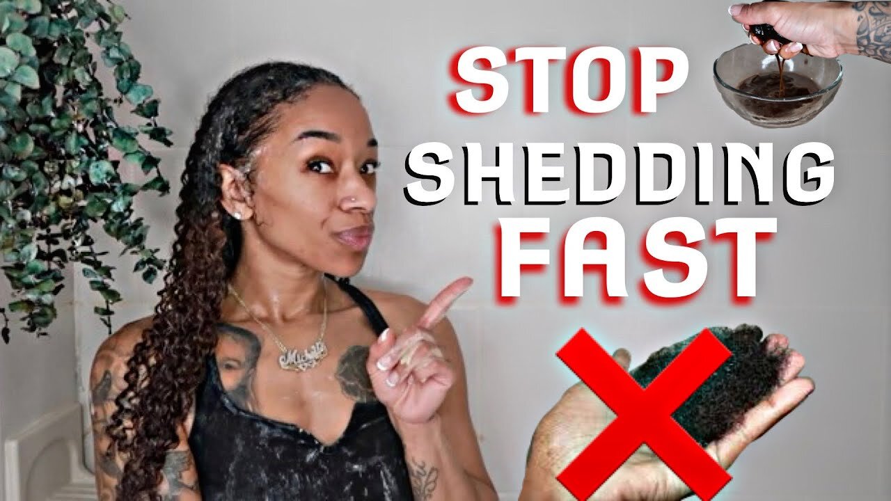 HOW TO STOP HAIR SHEDDING FAST!!! STOP HAIR LOSS, THINNING & EXCESSIVE SHEDDING| NATURAL HAIR