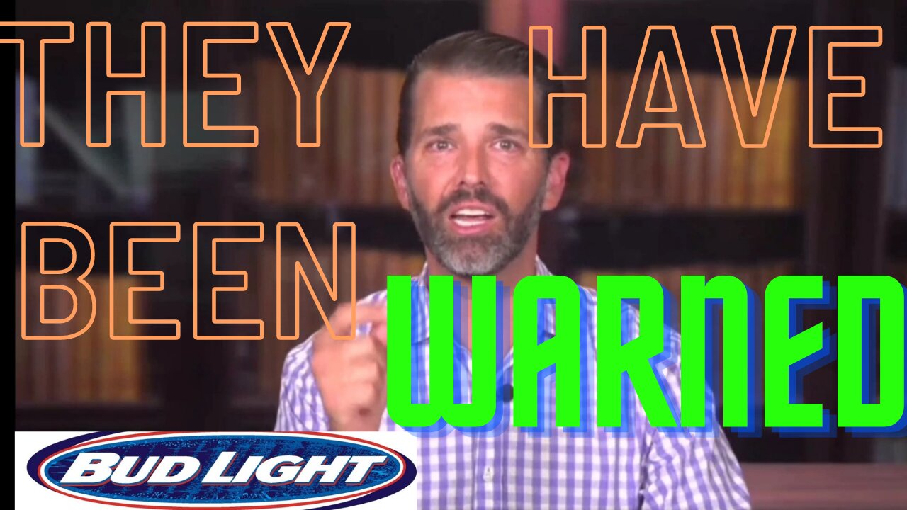 ANHEUSER BUSCH HAS BEEN "WARNED"