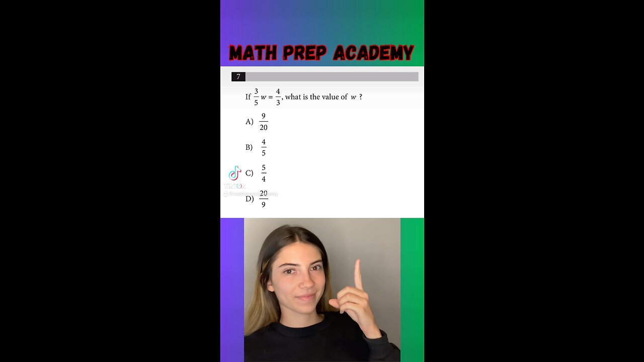 Don’t divide by a fraction! #sat #satreview #math