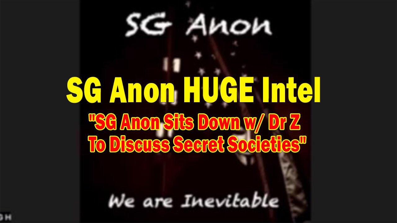 SG Anon HUGE Intel Jan 29: "SG Anon Sits Down w/ Dr Z To Discuss Secret Societies"