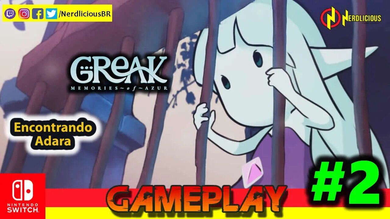 🎮 GAMEPLAY! Encontrando Adara na 2º Parte da Gameplay de GREAK: MEMORIES OF AZUR no Nintendo Switch!