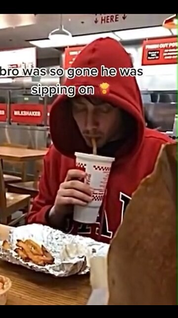 Sipped on a fry 😂