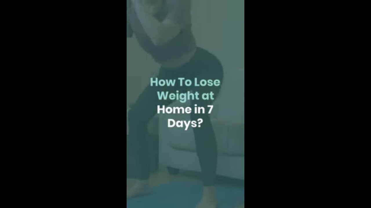 How To Lose Weight at Home in 7 Days | Weight Loss at Home! Lose Weight in a Week