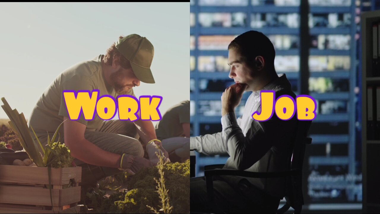 The Separation of Work and Job