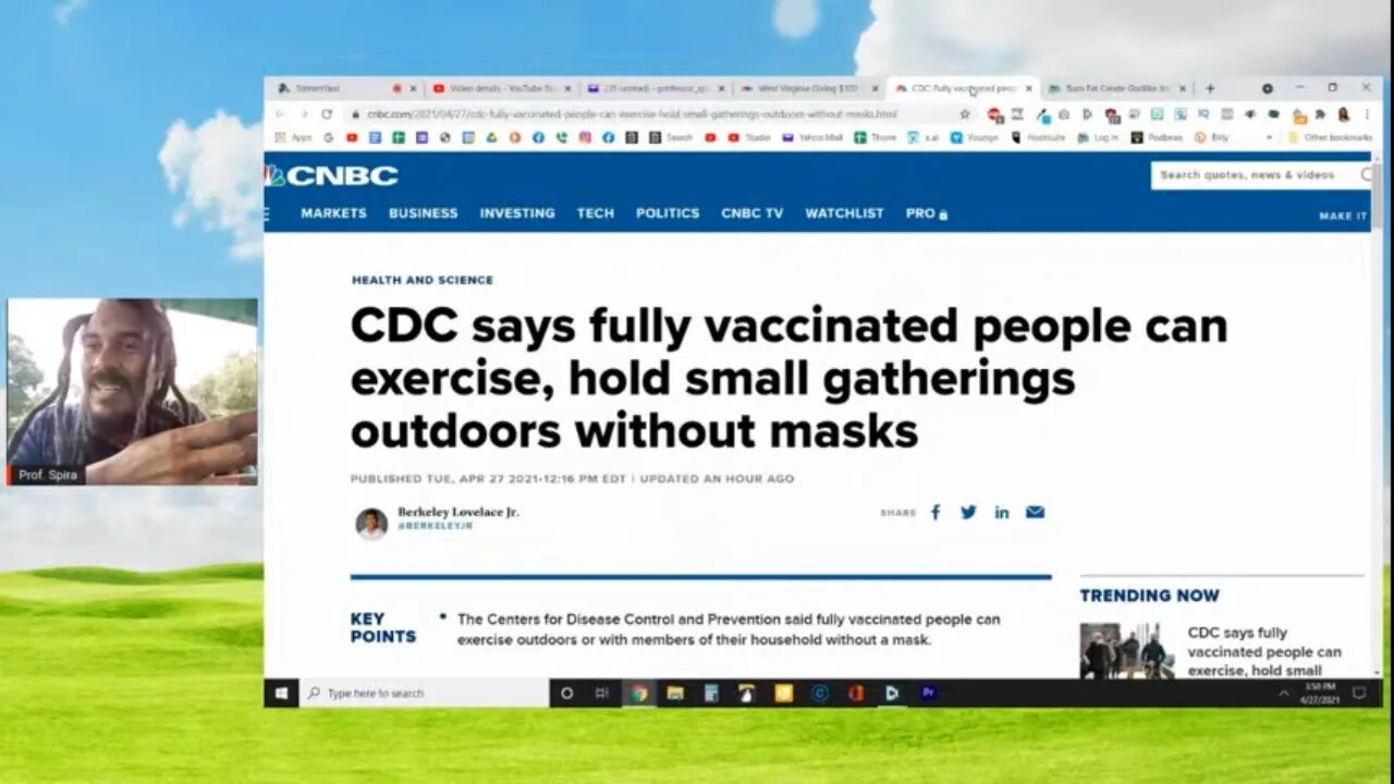 CDC Says Fully Vaccinated People Can Exercise, Gather Outdoors Without Masks