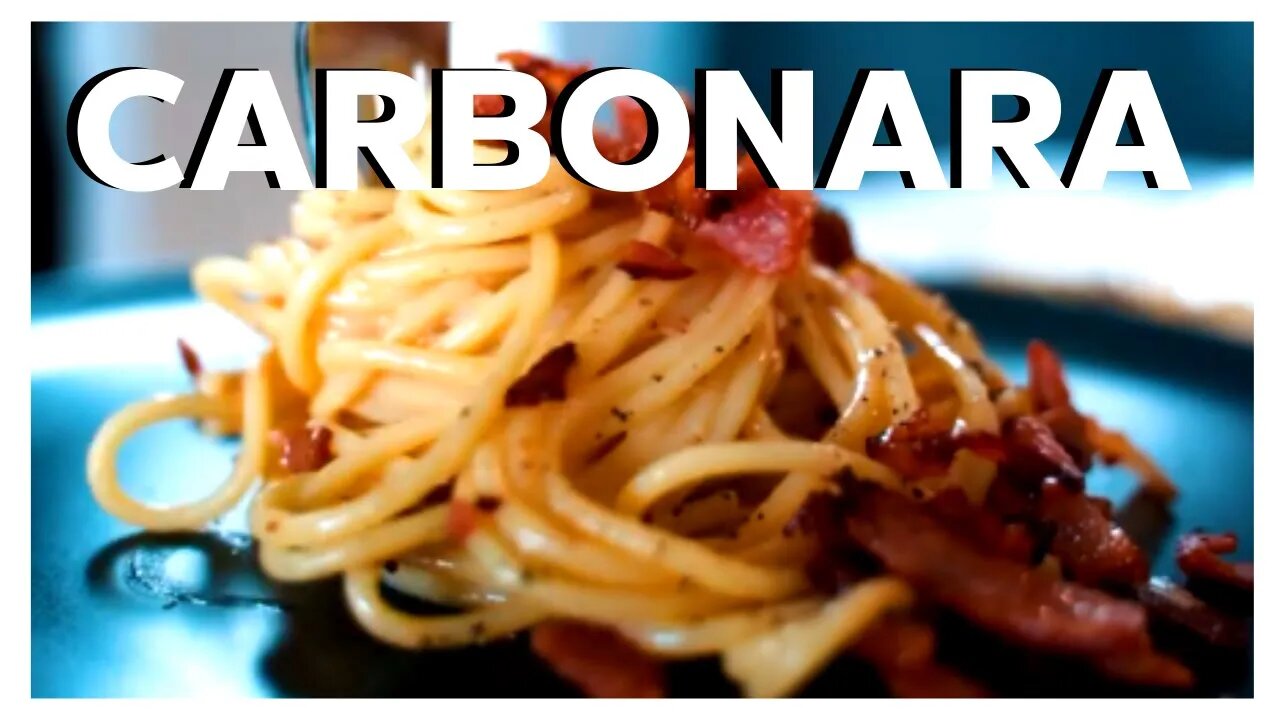 HOW I MAKE A CARBONARA USING MY CHEFS SKILLS