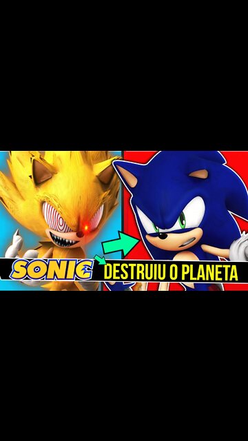 O dia que o SONIC DESTRIU o PLANETA | Super Sonic Fleetway - Rk Play #shorts