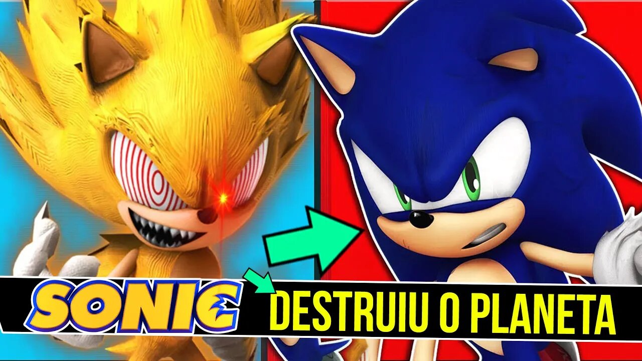 O dia que o SONIC DESTRIU o PLANETA | Super Sonic Fleetway - Rk Play #shorts