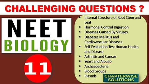 NEET BIOLOGY - Part - 11