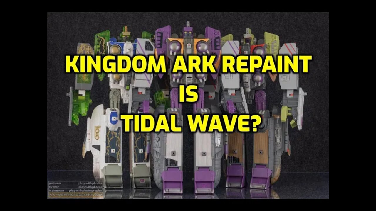 TRANSFORMERS KINGDOM ARK - KINGDOM ARK REPAINT WILL BE TIDAL WAVE? - NINJA KNIGHT