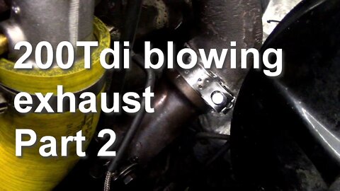 200Tdi blowing exhaust can it be fixed without a new part. Part 2