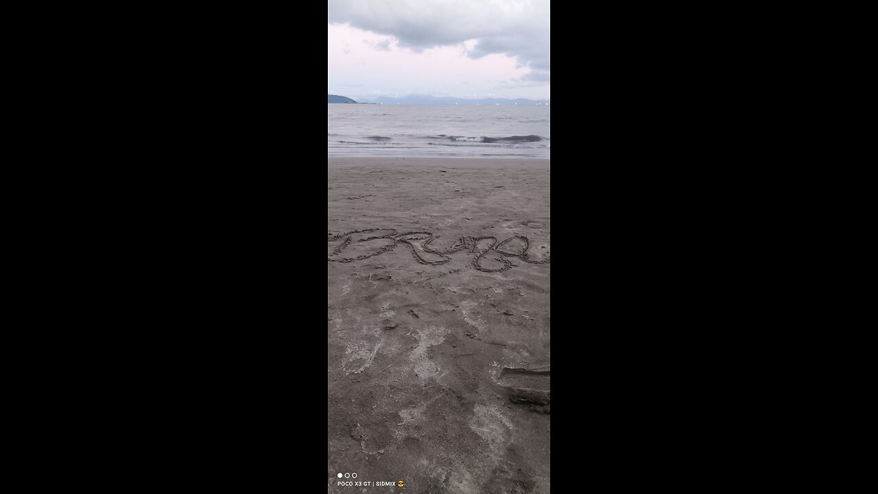 Drone flying brazil beach