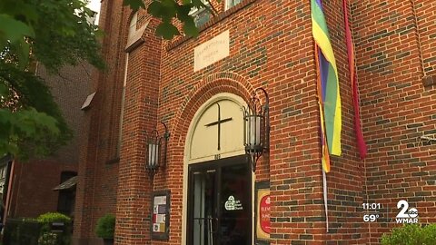 Pride flag torn outside Federal Hill church