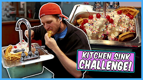 SWEET VICTORY OR EPIC FAIL? KRISCH'S GIANT KITCHEN SINK ICE CREAM CHALLENGE!