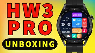 Smartwatch HW3 Pro unboxing reviews NFC