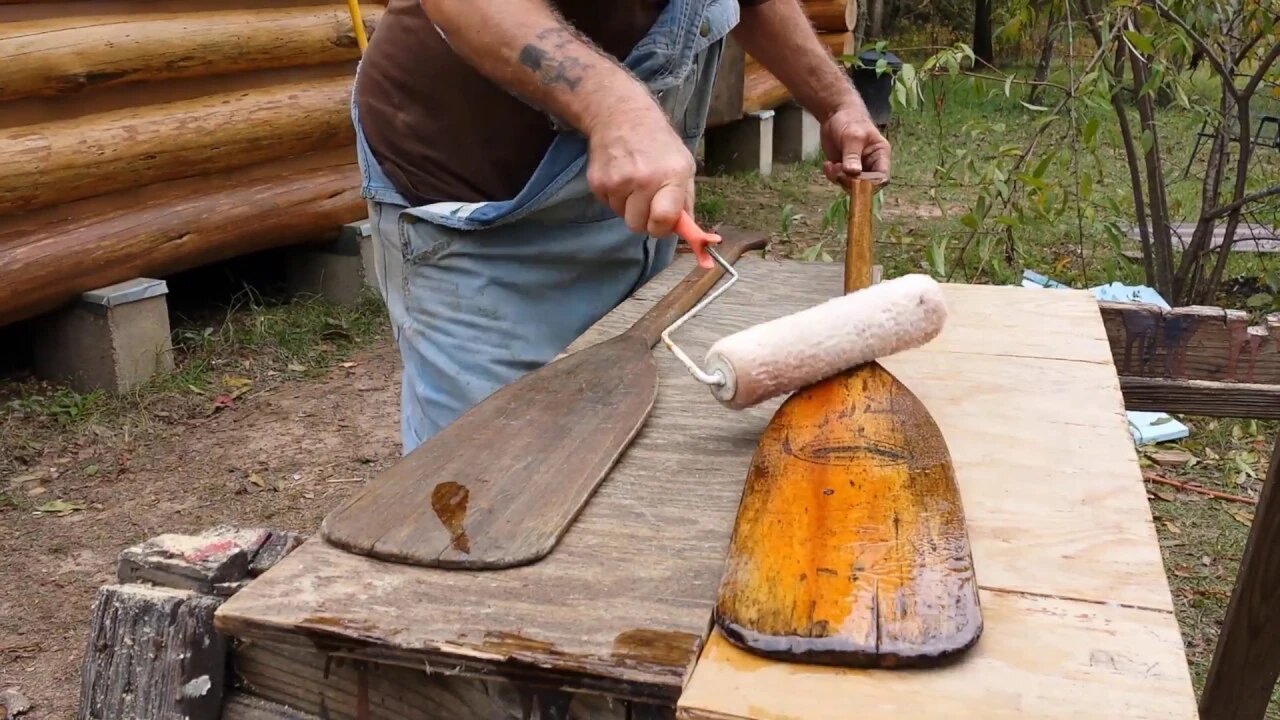 Off Grid Log Cabin Build #24 Polyurethane Sub-Floor Sealer