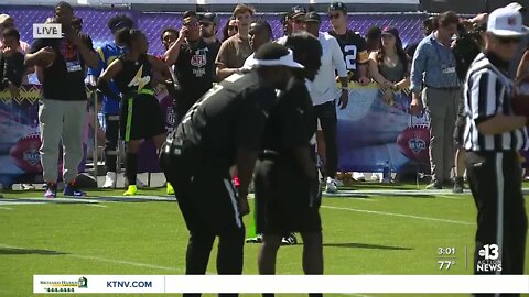 Faze Clan, AMP scrimmage at NFL Draft Experience with Michael Vick and Matt Hasselbeck