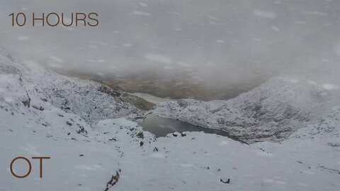 Blizzard in North Wales | Howling wind and blowing snow for Relaxing | Sleep| Study| Winter Ambience