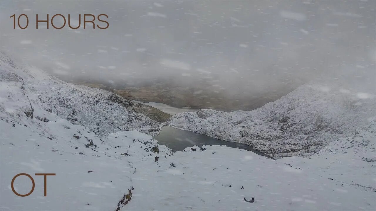 Blizzard in North Wales | Howling wind and blowing snow for Relaxing | Sleep| Study| Winter Ambience