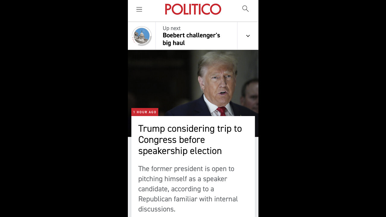 💢Trump heading to Congress next week to potentially pitch himself as Speaker!!