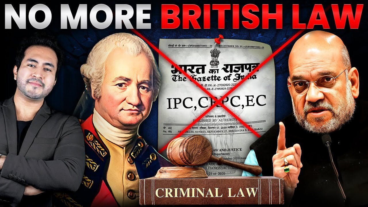 BIG UPDATE! India Replaces BRITISH Laws with New Laws | New IPC and CRPC Laws Explained