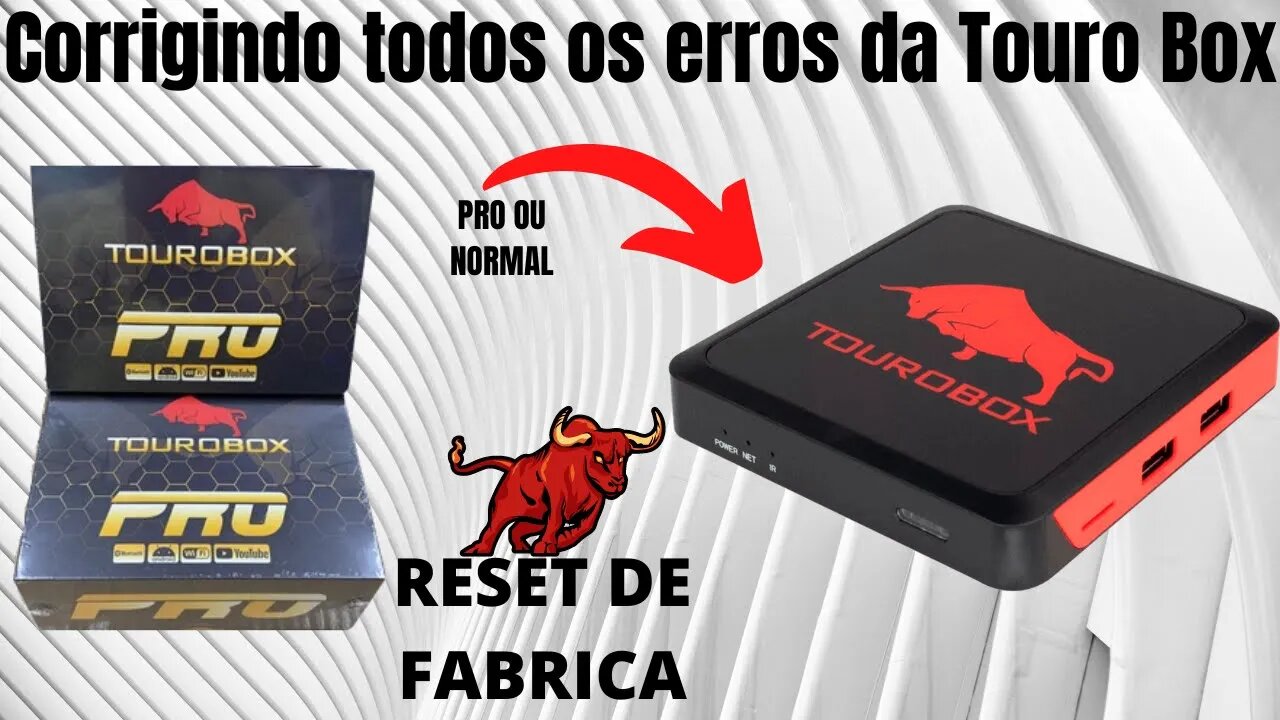 Tv box touro box com looping erros ou reiniciando toda hora 100℅ resolvido via hard reset