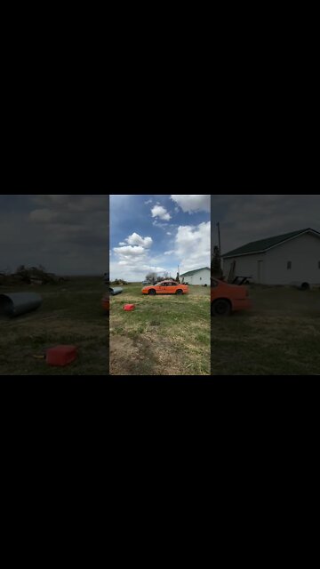 Tim hitting a culvert with his car #shorts